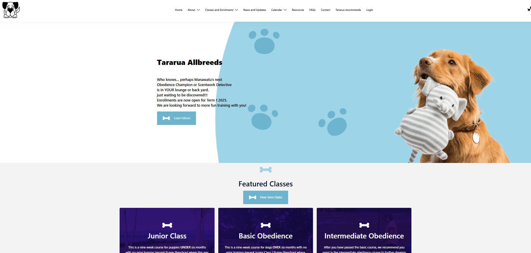 DogTrainingShowcaseSite